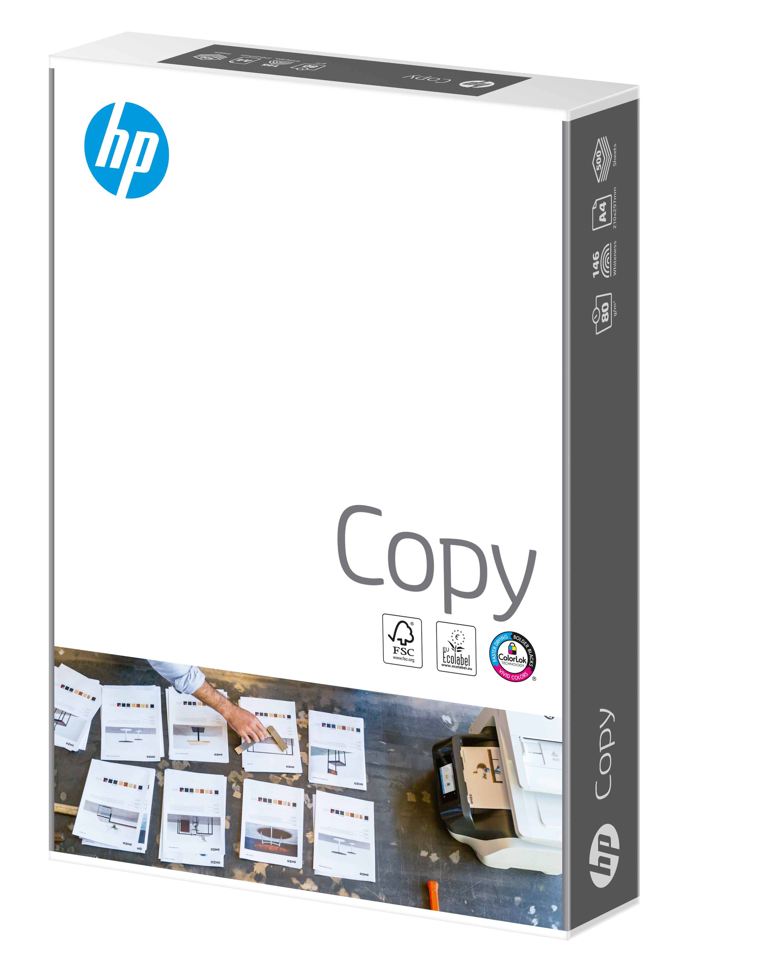 Papier HP Copy 80 g/m2 - 500 feuilles/A4/210 x 297 mm